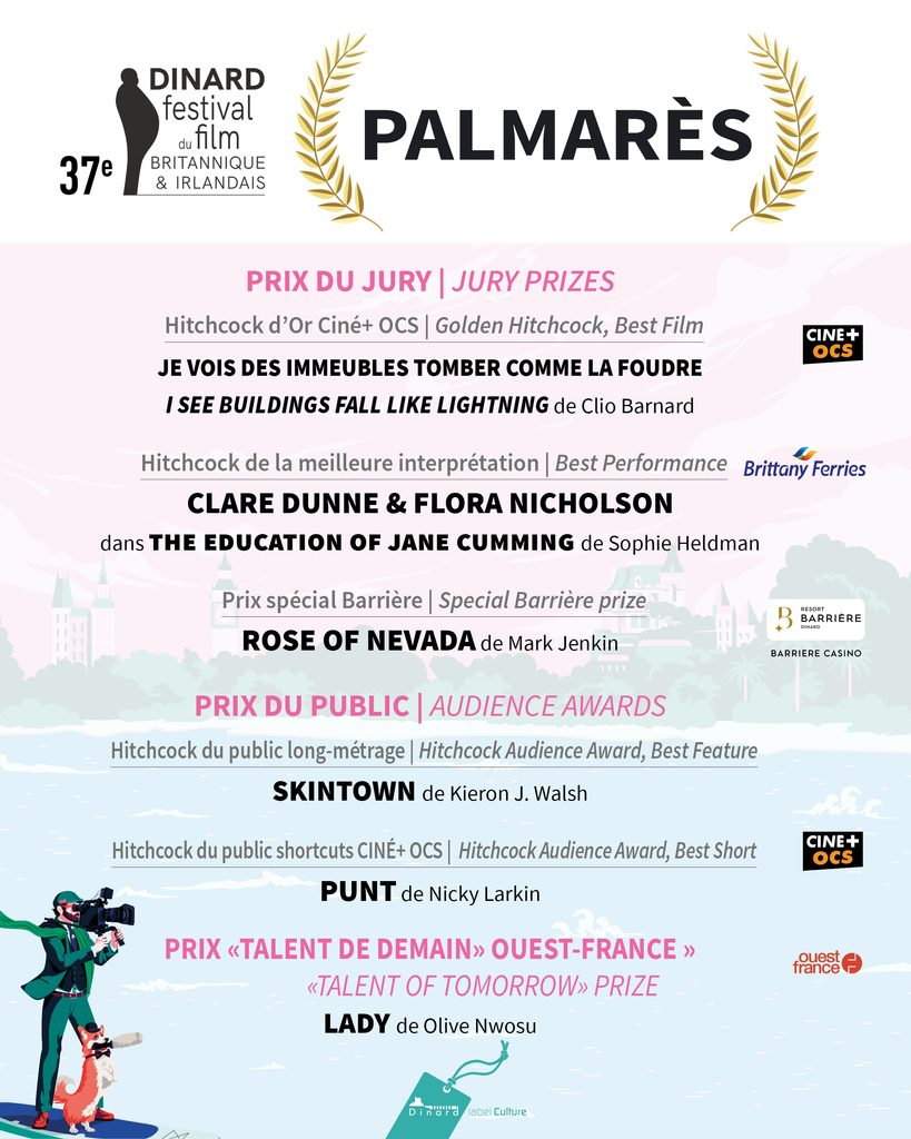 Palmarès Dinard Festival Du Film Britannique 2026