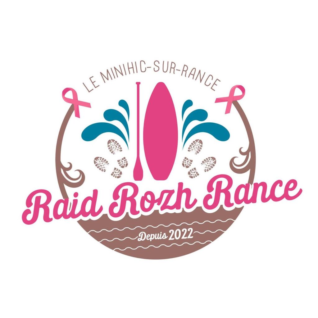 Logo du Raid Rozh Rance qui a lieu dans le cadre d'octobre rose au Minihic Sur Rance