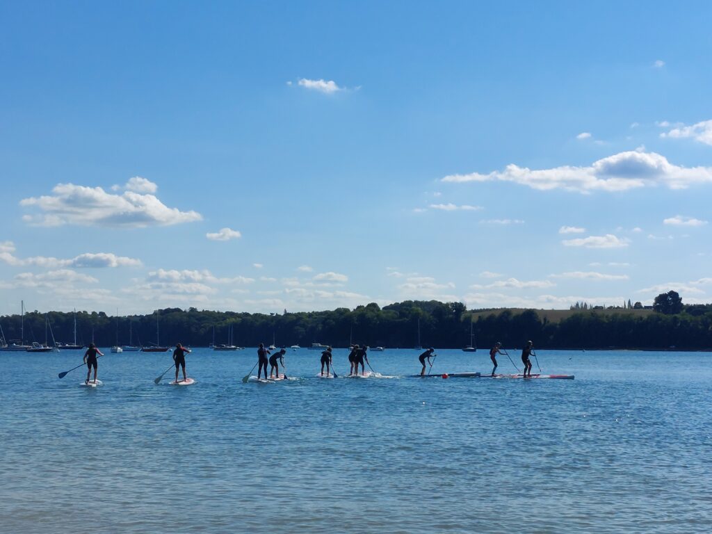Challenge Stand Up Paddle Team-building Paddle à Dinard Côte d'Émeraude.