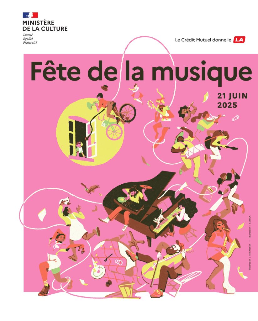 Affiche Fête Dela Musique 2025 Crédit Tom Goyon
