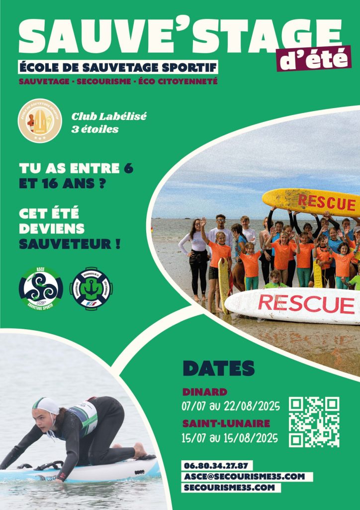 Stage De Sauvetage En Mer 2025 à Dinard et Saint-Lunaire