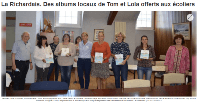 2021 06 15 09 48 39 La Richardais. Des Albums Locaux De Tom Et Lola Offerts Aux écoliers Ouest France
