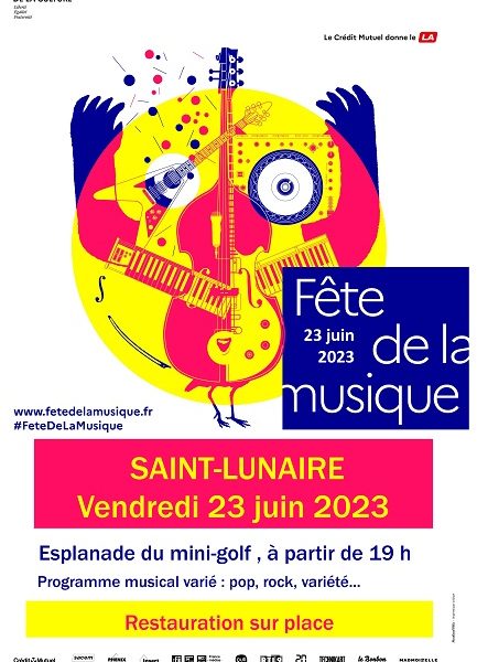 Affiche Fete De La Musique 2023 Saint Lunaire